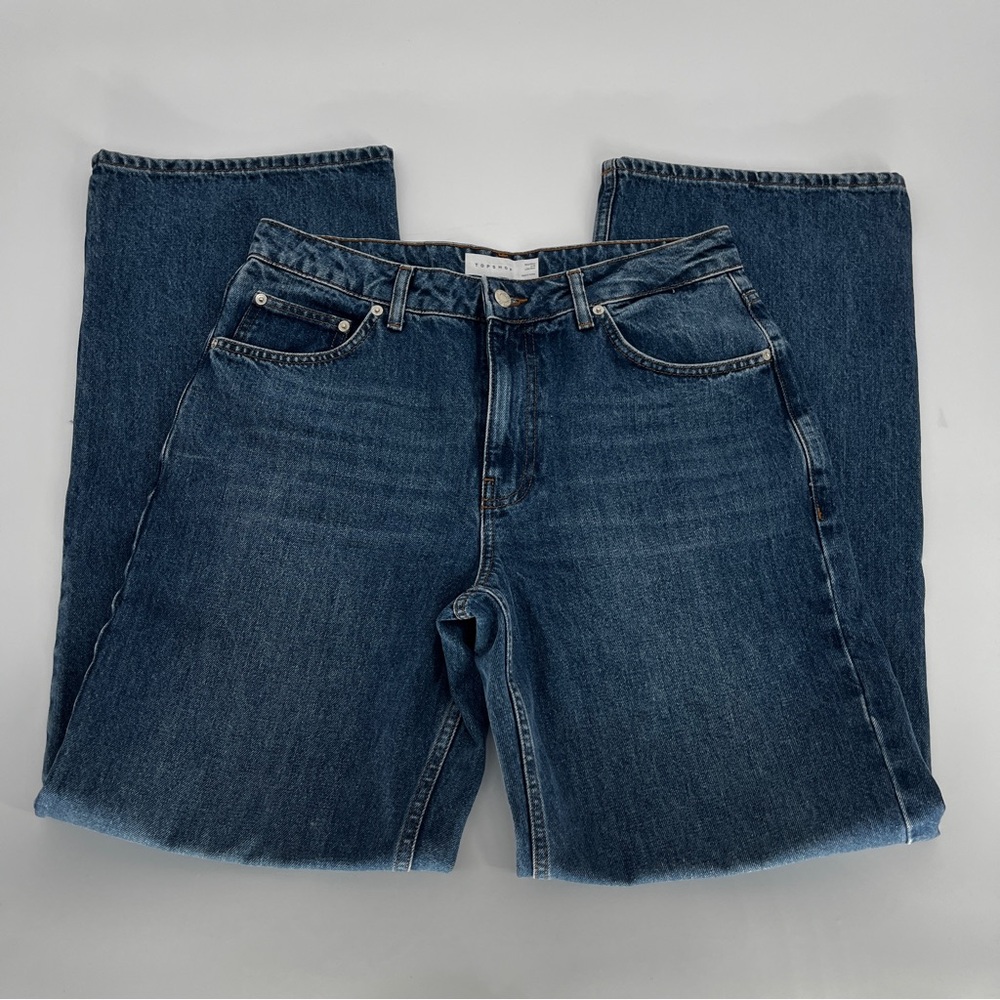 Topshop Wide Leg jeans medium wash - 10 - Picture 3 of 10